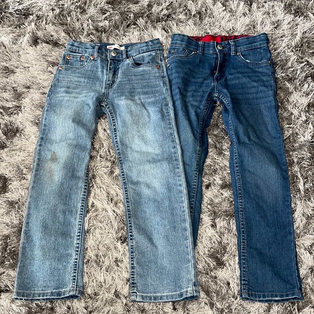 Two Pairs of Boy Levi Jeans